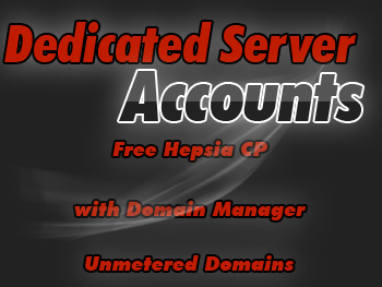 Affordably priced dedicated server hosting account